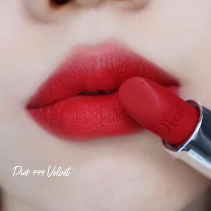 Rouge Dior Long Wear Lipstick Mini 999 Velvet Red BNIB  Dior red lipstick Dior  lipstick Long wear lipstick